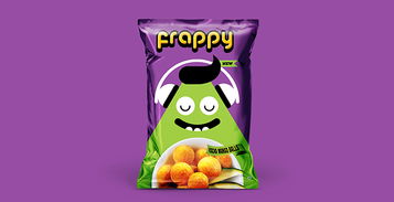 童趣魔法 可愛卡通風(fēng)格Frappy膨化食品的包裝設(shè)計(jì)與雙軌銷售策略